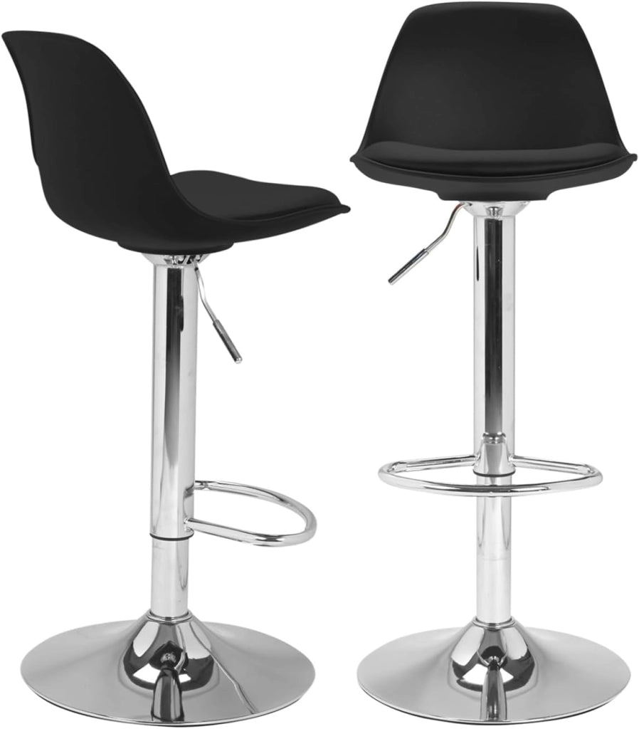 Set di 2 sgabelli da bar design neri KARL