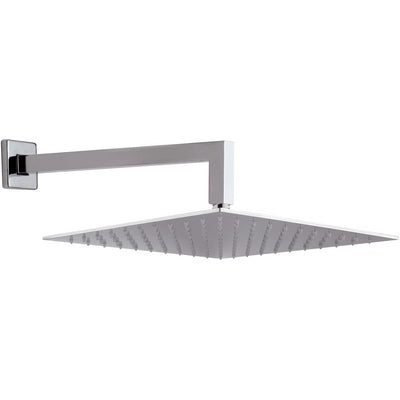 SOFFIONE DOCCIA A PARETE QUADRO CM 30 CON BRACCIO- cm 30 x 30- MARIA- pezzi 1