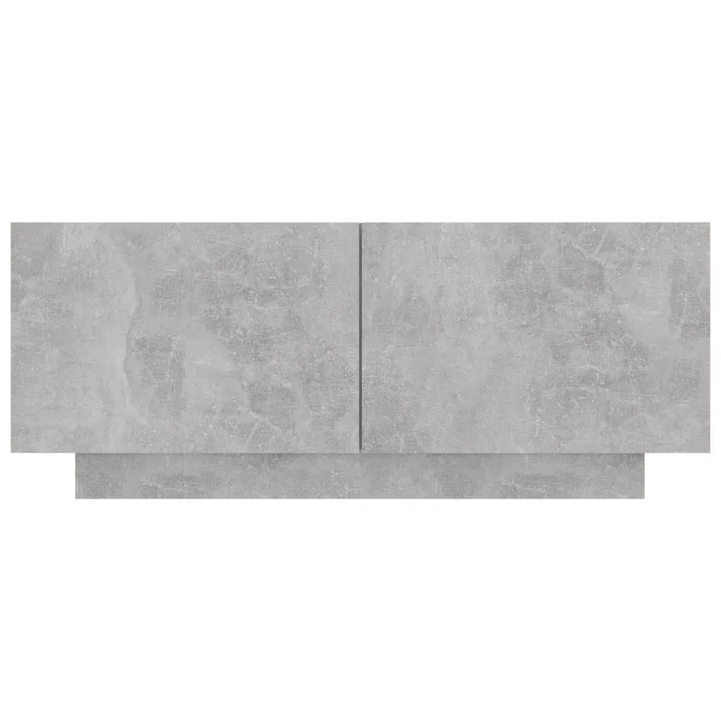 Comodino-Tavolino da notte Grigio Cemento 100x35x40 cm in Legno Multistrato