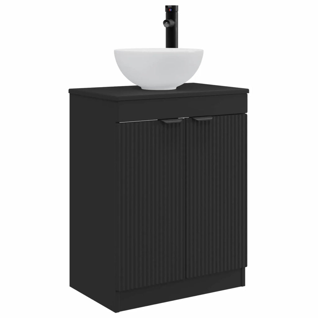 Mobile da bagno con lavabo Nero 54 x 35 x 83 cm 890139
