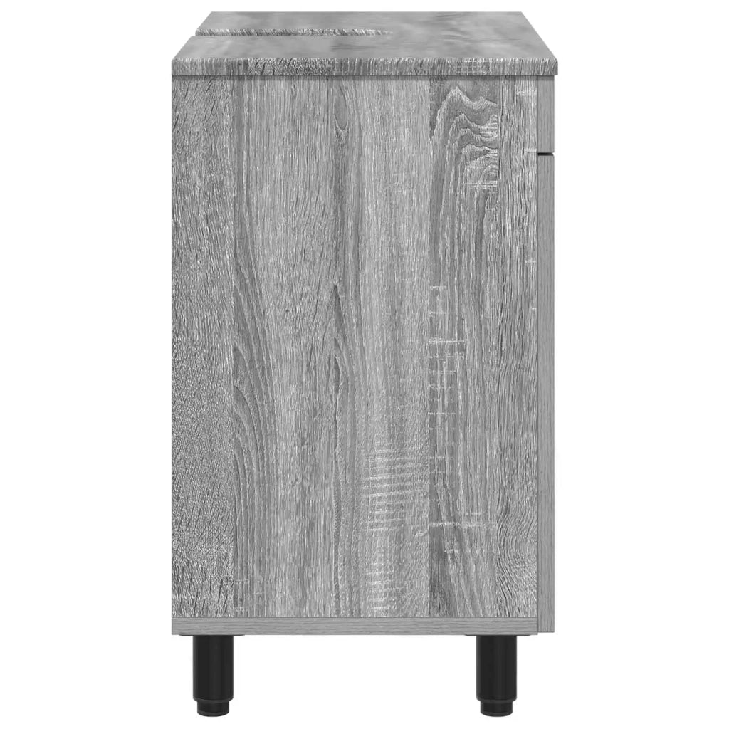 Mobiletto da bagno Sonoma grigio 60 x 35 x 60 cm 889401