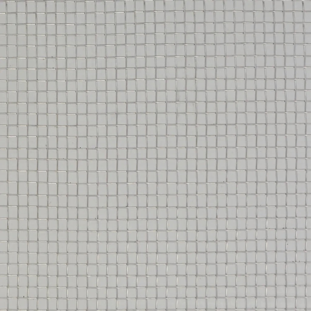 Recinzione in Rete in Acciaio Inossidabile 100x1000 cm Argento 142259