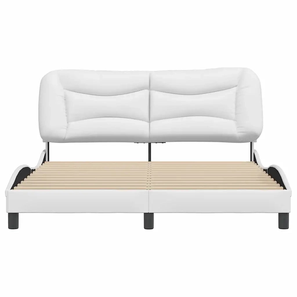 Giroletto senza Materasso Hvar Bianco 160x200 cm in Similpelle 3208010