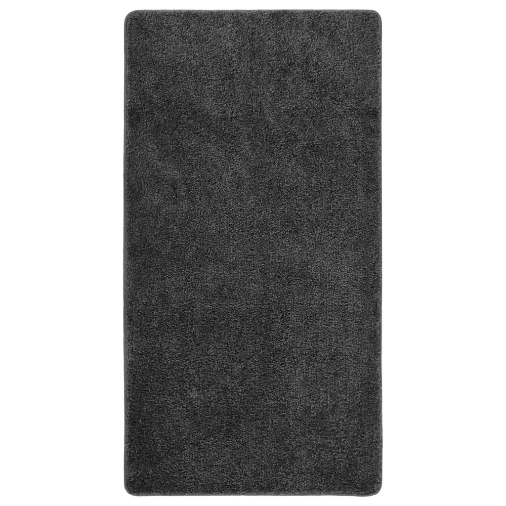 Tappeto Shaggy Grigio Scuro 80x150 cm Antiscivolo cod mxl 67095
