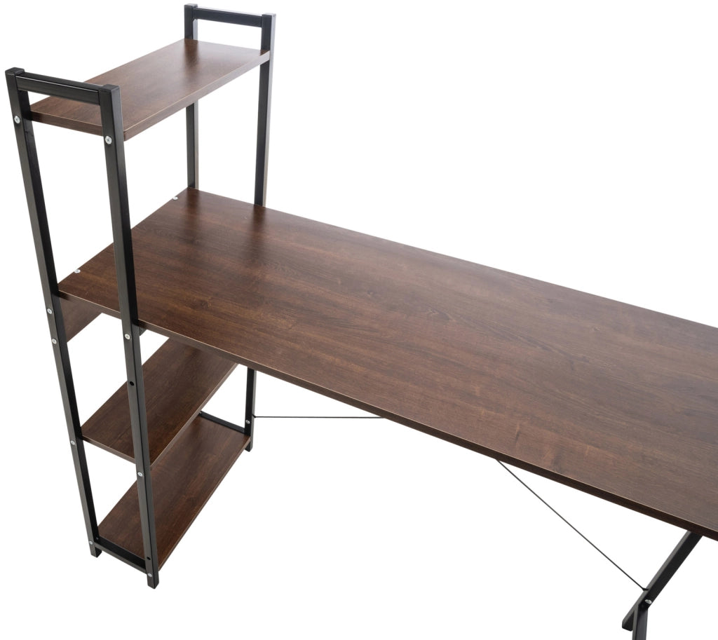Scrittoio Poe design industriale Noce