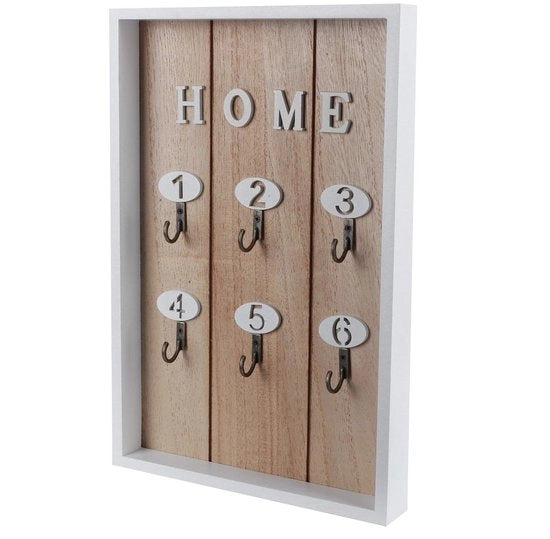 Sostituto di chiave a muro in legno - Decorativo - Sostituto di chiave multifunzione - Design moderno - Sostituto di chiave con più ganci - Sostituto di chiave in legno duraturo