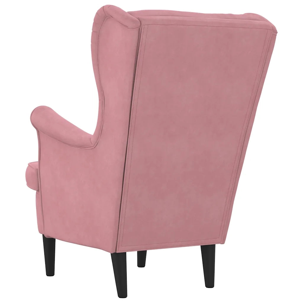 Poltrona Rosa in Velluto cod mxl 53340