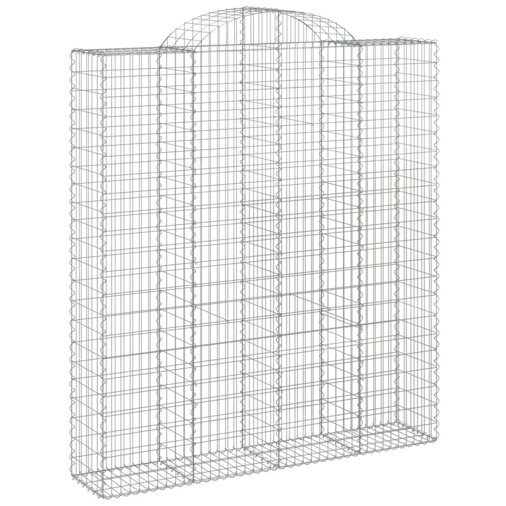 Cesti Gabbioni ad Arco 5 pz 200x50x220/240 cm Ferro Zincato 3146449