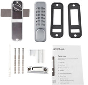 Combinazione di sicurezza per porte interne - Cassetto di combinazione - Blocco di sicurezza per porte interne - Blocco di sicurezza per armadi - Fissazione solida e duratura - Installazione senza problemi