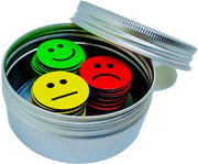Set di 60 magneti per feedback (diametro 2,5 cm): 20 verdi, 20 gialli e 20 rossi magneti – Ideale per comunicazione creativa in scuola, lavoro e vita quotidiana (2,5 cm)