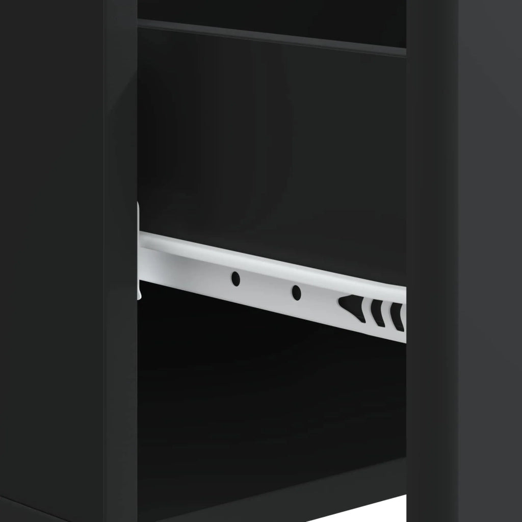 Tavolino da salotto Nero 49 x 50 x 40 cm Legno ingegnerizzato