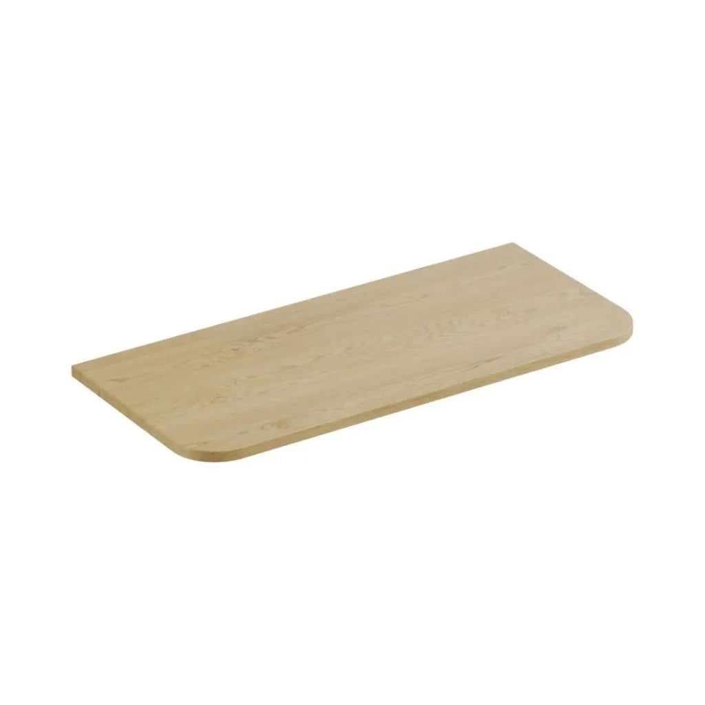 Set da bagno sospeso OSTER 100cm: mobile sottolavabo con cassetti e nicchie a vista + piano per lavabo