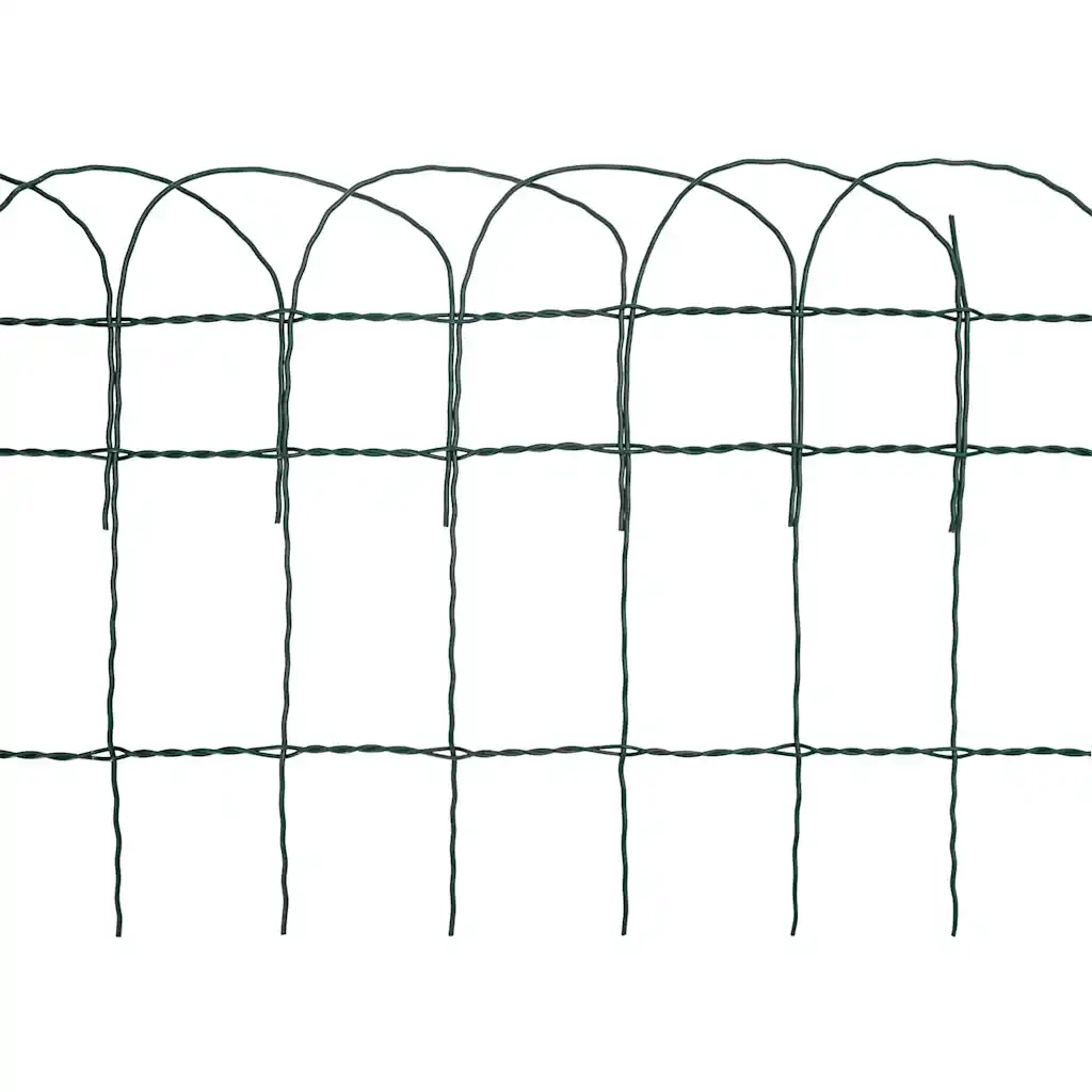 Recinzione per Giardino in Ferro Verniciato a Polvere 25x0,4 m 141072
