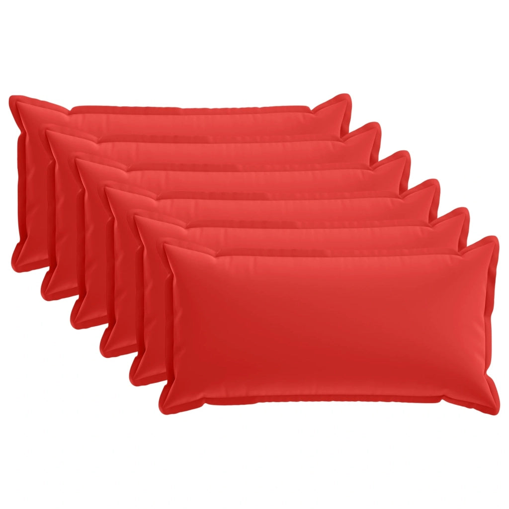 Federa 6 pcs HOUTEN Rosso 40 x 80 cm Poliestere 918311