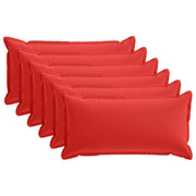 Federa 6 pcs HOUTEN Rosso 40 x 80 cm Poliestere 918311
