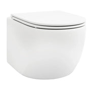 WC sospeso con vaso in ceramica 52,5 x 35,8 x 36 cm sistema a doppio scarico design moderno ceramica bianca 20_0014388