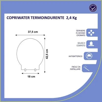 Copriwc OLYMPIA bianco compatibile serie IMPERO