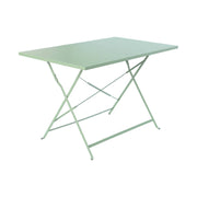 Tavolo da giardino pieghevole in acciaio, 4 posti, 110cm, verde grigio