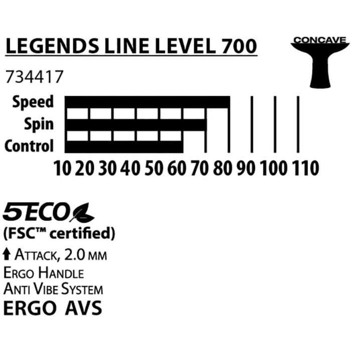Racchetta da ping pong - SCHILDKRT - LEGENDS 700 FSC
