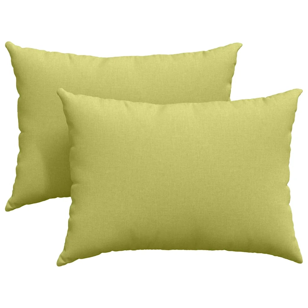 Cuscini da Divano 2 pz-Set di 2 Cuscini per Sofa Verde chiaro 70 x 50 cm Tessuto