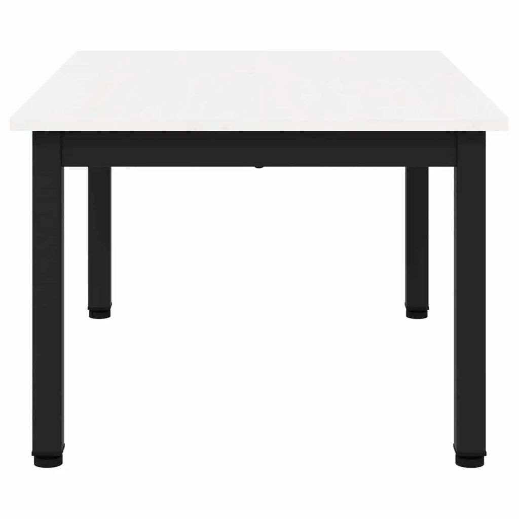 Tavolino da salotto Bianco 70 x 50 x 36 cm Pino massello 892764