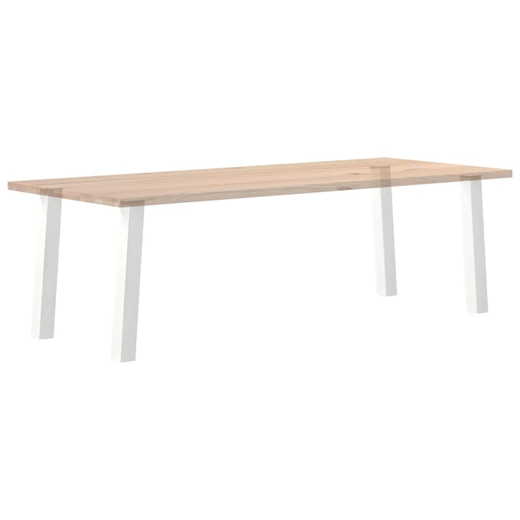vidaXL Gambe per tavolo consolle 4 pz bianche 72 cm in acciaio
