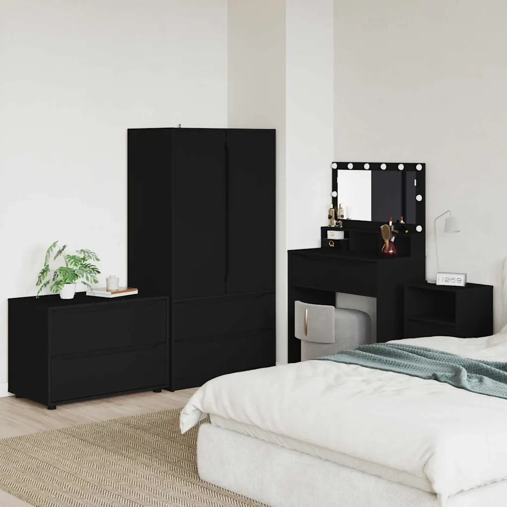 Armadio Nero 80 x 48 x 57 cm Legno multistrato 888818