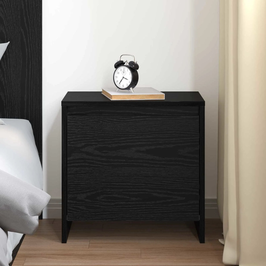 Armadio da Notte Rovere Nero 45 x 34 x 44,5 cm 875236