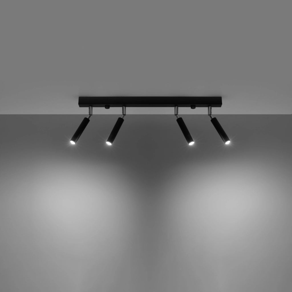 Lampada moderna in acciaio nero EYETECH Bittersweet Shimmer 4x8W LED