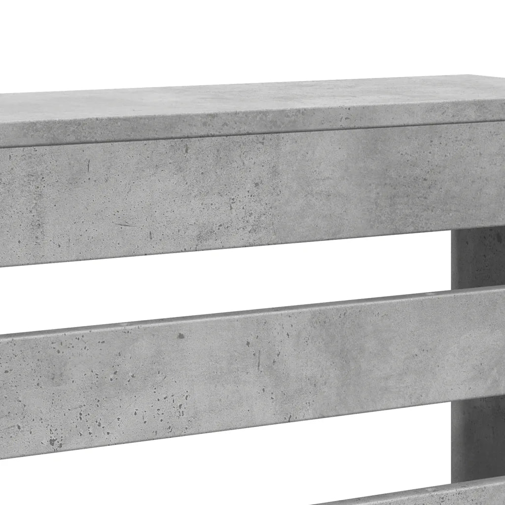 vidaXL Copertura Termosifone Grigio Cemento 205x21,5x83,5 Multistrato