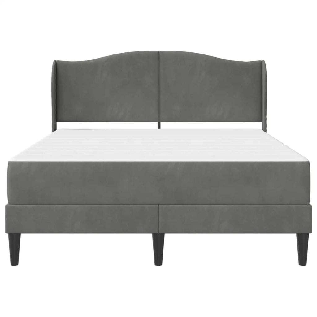 Struttura del letto Grigio Scuro 140 x 190 cm Velluto 3415203