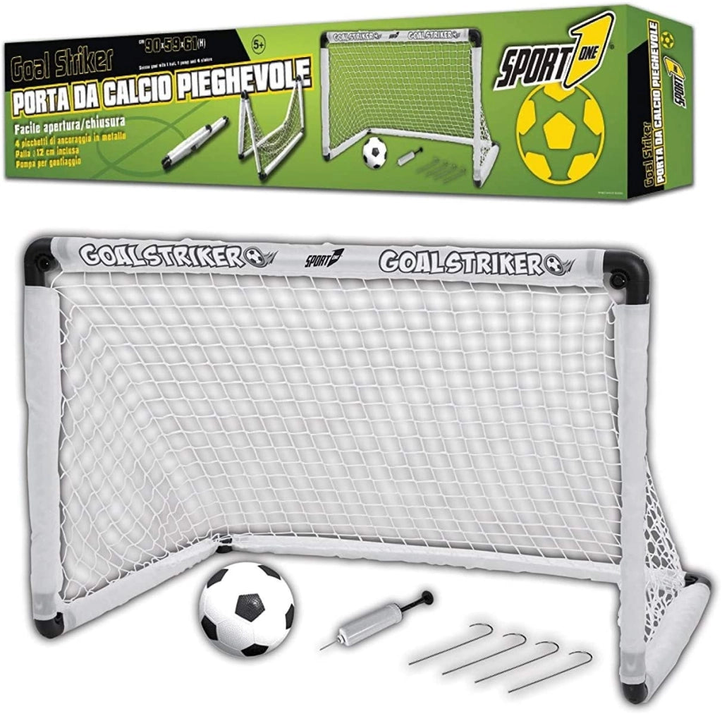 Porta da calcio pieghevole, porta calcio gonfiabile 90x56x61, porta calcetto pieghevole, porta calcio goal striker, port