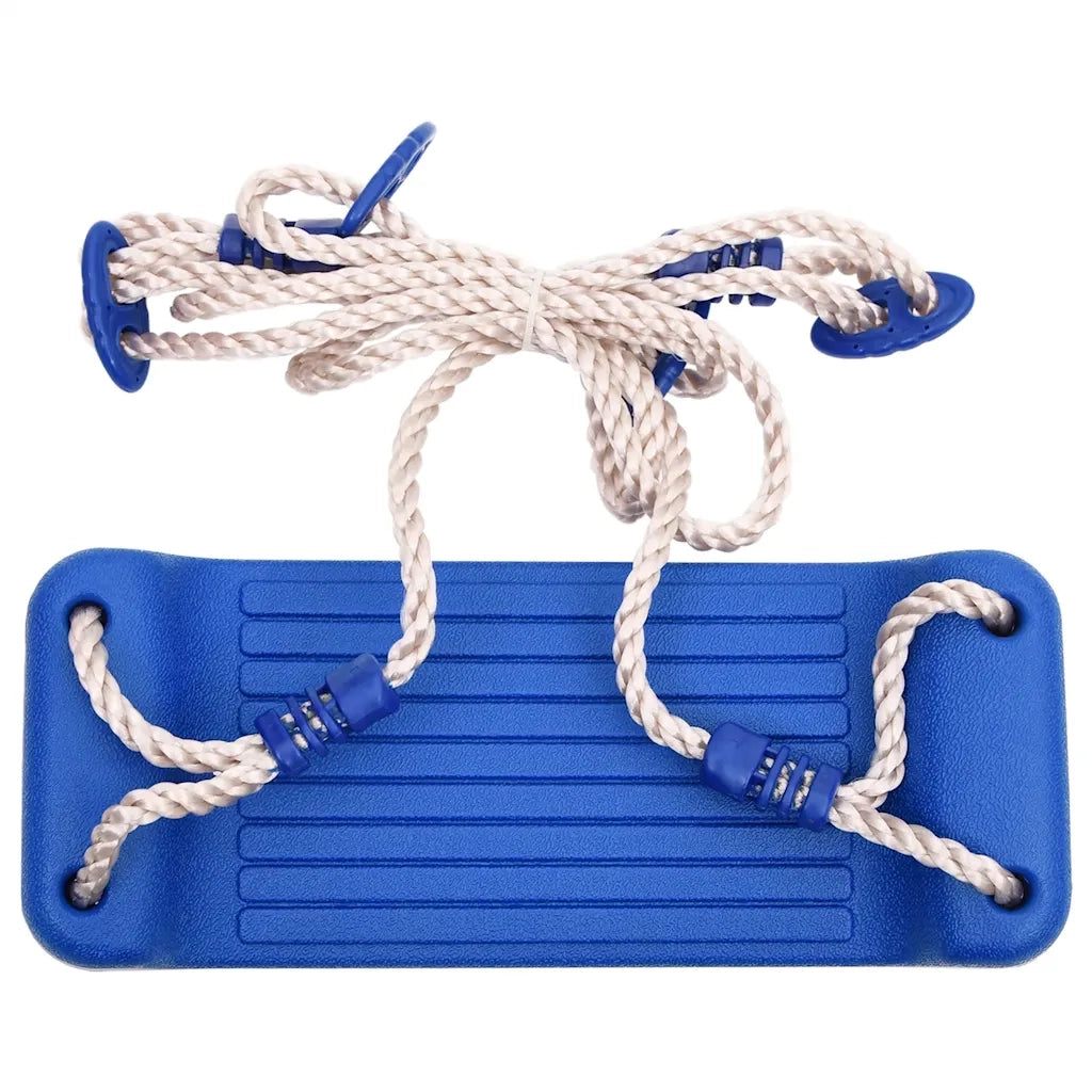 Seggiolini per Altalena con Corde 2 pz Blu 38x16 cm PE CFW2136782