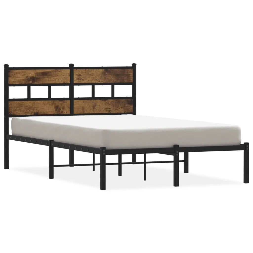 Giroletto senza Materaso in Metallo Rovere Fumo 120x190 cm