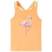 Canotta da Bambina Arancione Brillante 128cod mxl 85780