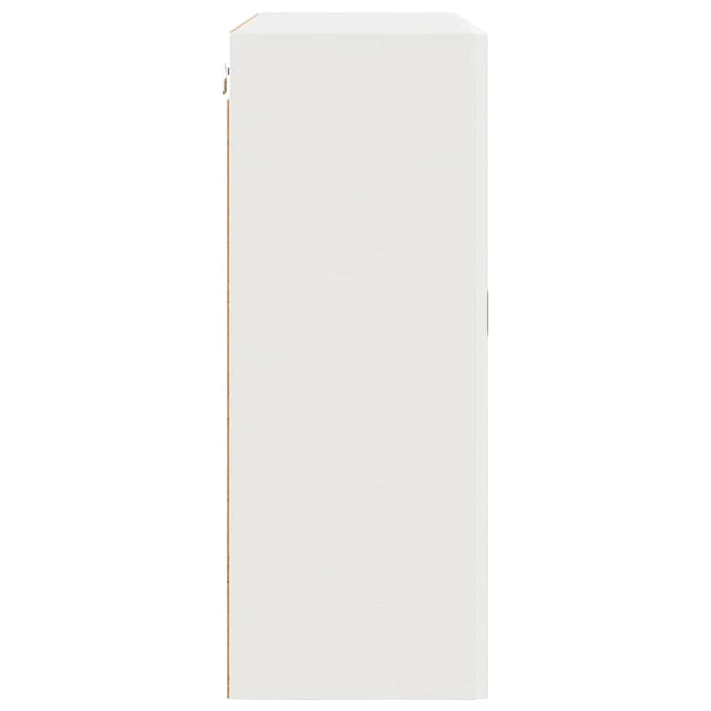 Mobile da cucina rettangolare con spazio di archiviazione moderno 80 x 31 x 80 cm legno ingegnerizzato bianco 02_0053733