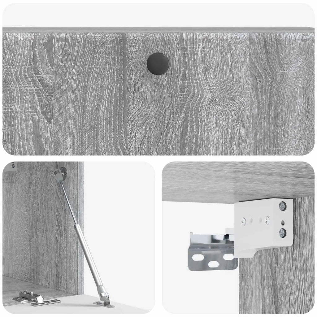 Mobile Porta TV da Muro 98 x 31 x 30 cm Sonoma grigio