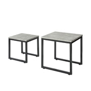 Set tavolini Soggiorno Tavolinetto da Salotto L50*P50*A50cm,Grigio FBT42-HG