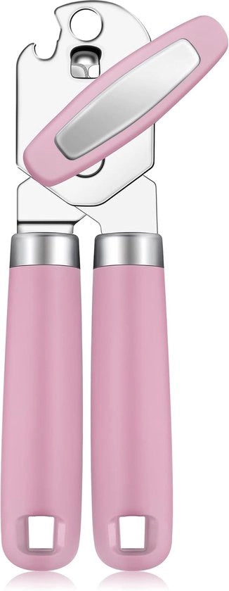 Apri bottiglie, manuale 3-in-1 multifunzionale, apri bottiglie, apri fusti, utensile da cucina, in acciaio inossidabile resistente, apri bottiglie pesante, bordo liscio, adatto a persone anziane in cucina