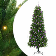 Albero di Natale con 300 LED con supporto-Luci decorative natalizie Verde 240 cm PE 737929
