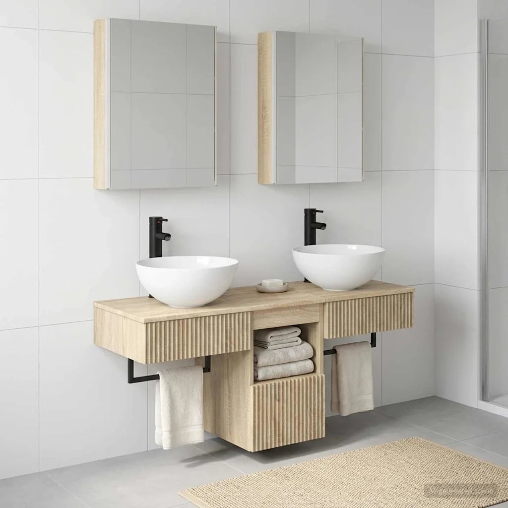 Set di Armadi da Bagno 5 pcs Rovere Sonoma 43 x 11,5 x 60,5 cm 3406289
