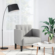 Divano Sedia con Braccioli Grigio Nuvola 53 cm in Tessuto 4100551