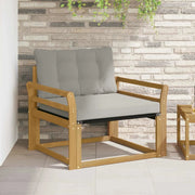 Set di divani da esterno-Sofa da giardino Legno di Acacia Massello e Textilene 291744