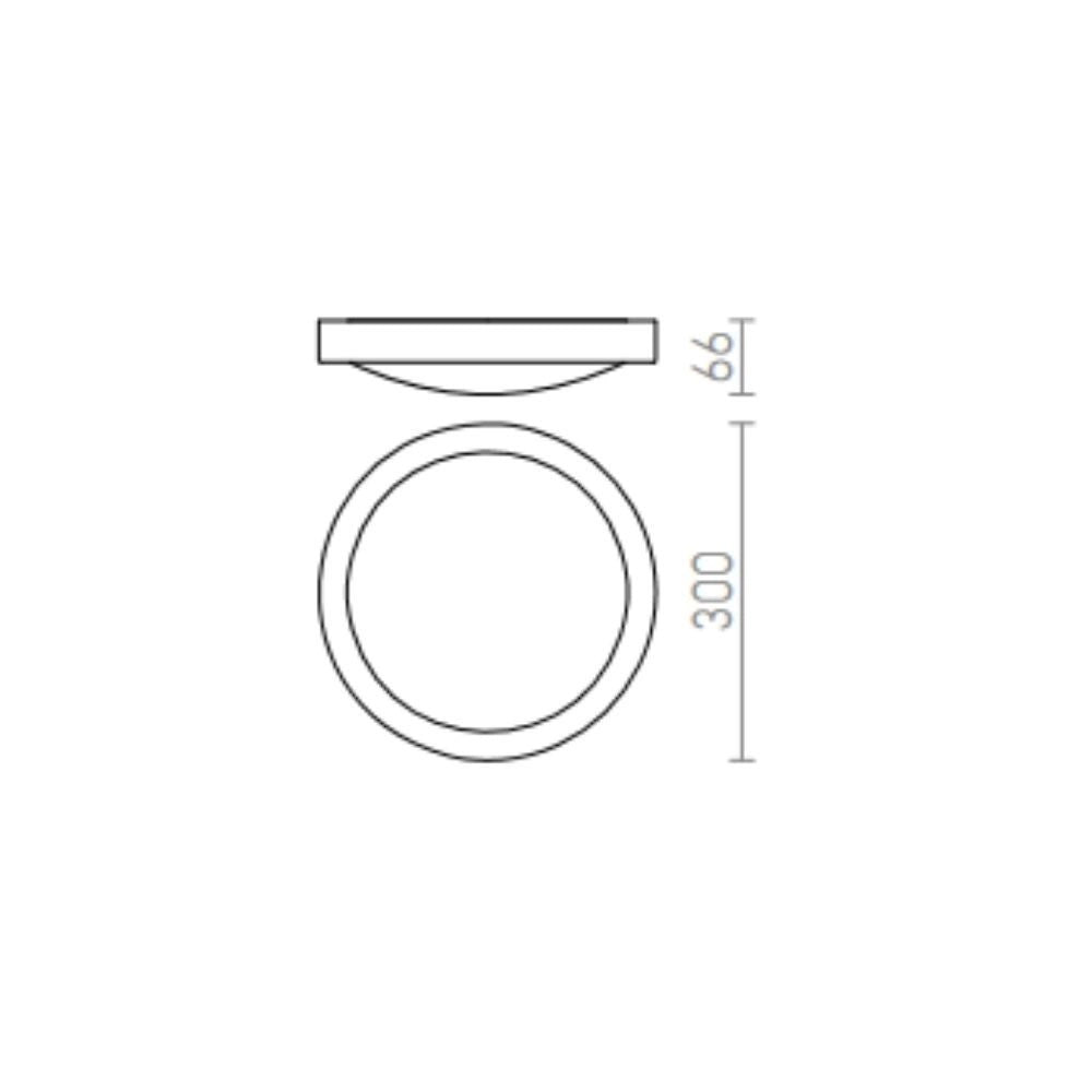 Plafoniera BARRY da soffitto nichel opaco 230V 2GX13 22W IP44