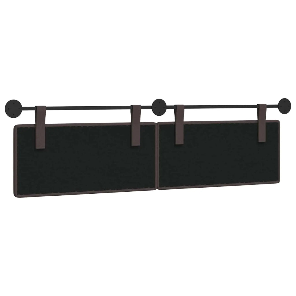 Testiera | Testata sospesa Marrone Scuro Tessuto
