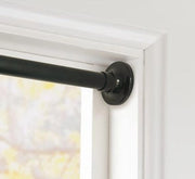 Maniglia per tenda doccia, estensione, maniglia per doccia, senza viti, estensibile, maniglia telescopica, nera, maniglia per tenda doccia per bagno, camera da letto (nera, 205-260 cm, diametro 32 mm)