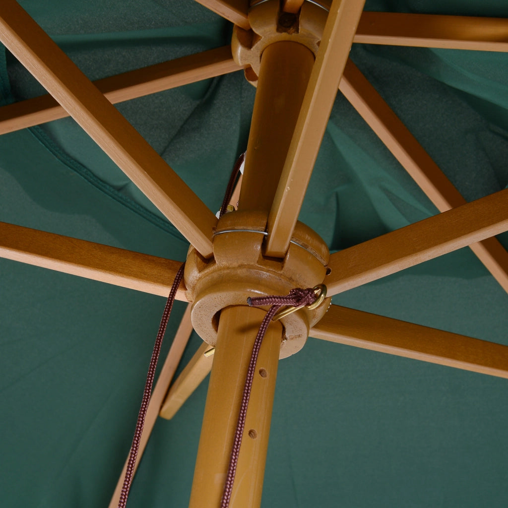 Ombrellone da Giardino in Legno ¨C zephmum ¨C Verde ?250x230cm