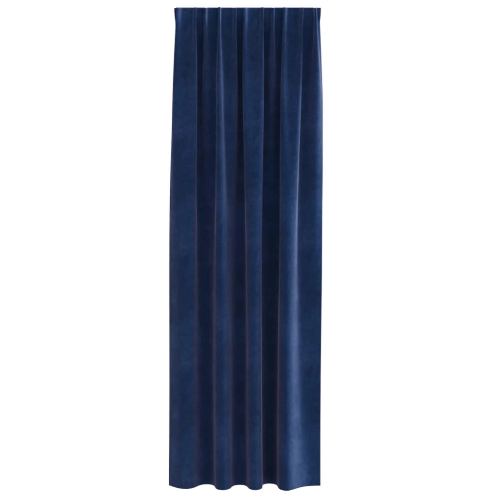 Tende oscuranti 2 pcs Blu Scuro 140 x 260 cm Velluto 4107202