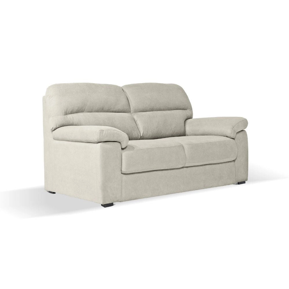 Divano Alenda 3 posti con piedini quadrati colore beige