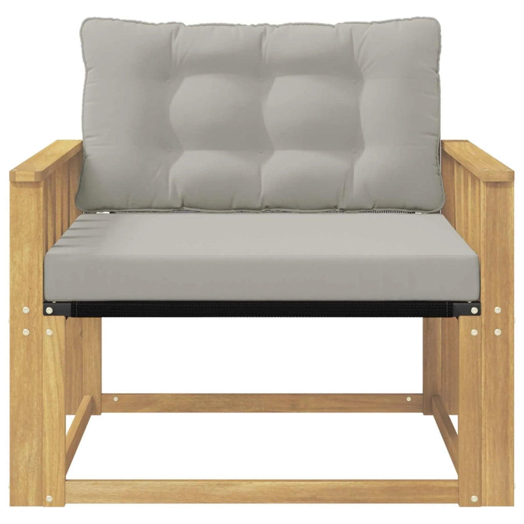Set di divani da esterno-Sofa da giardino Legno di Acacia Massello e Textilene 992576